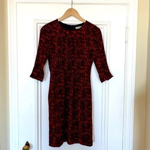 Whistles Snakeskin Print Body-Hugging Dress (4 US)